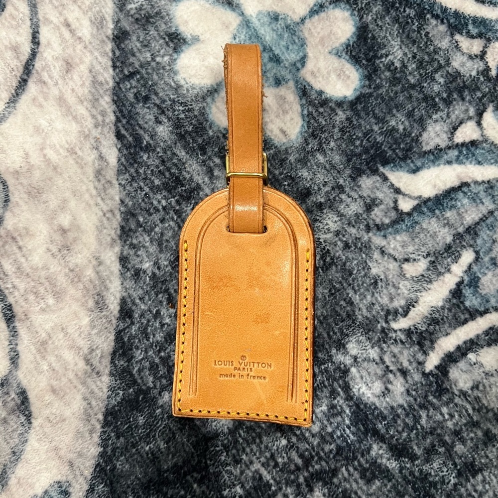 Louis Vuitton Tan Luggage Tag